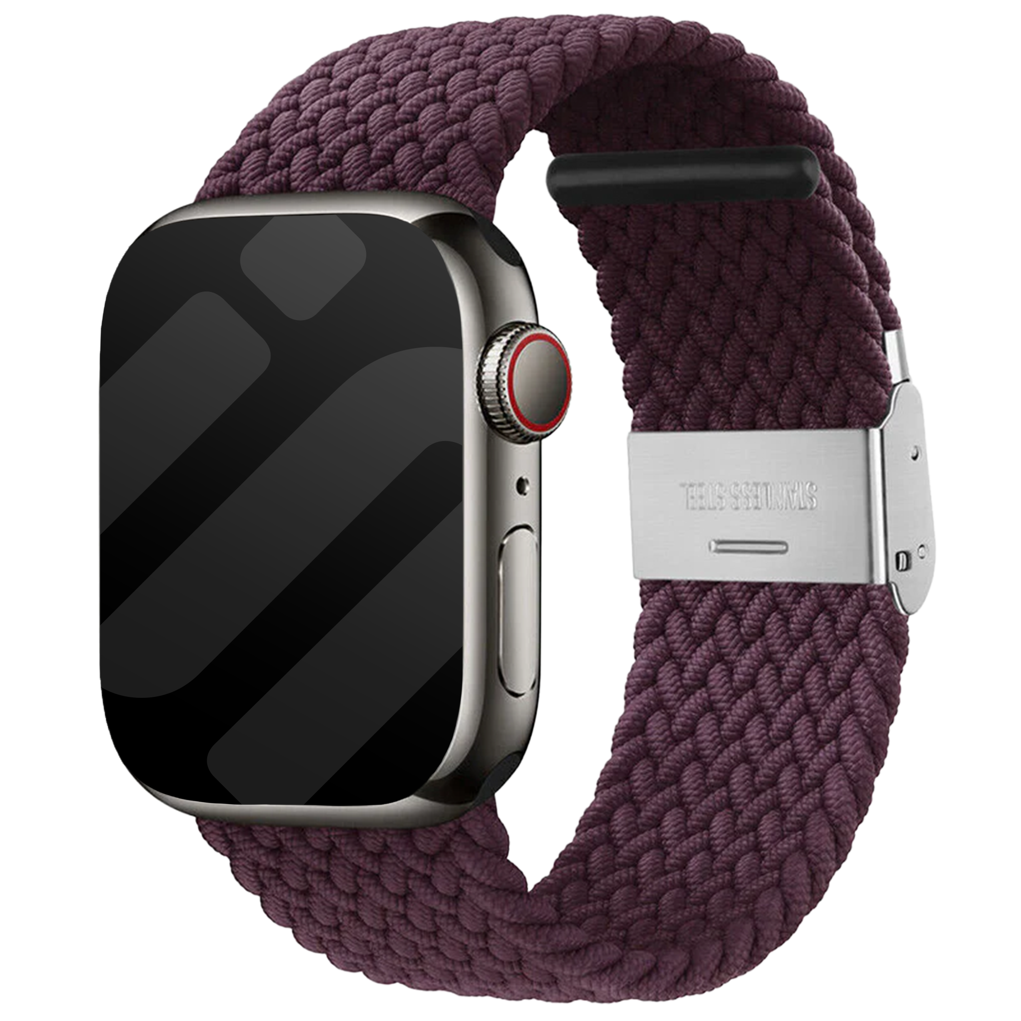 Apple Watch Braided Strap (Dark Cherry)
