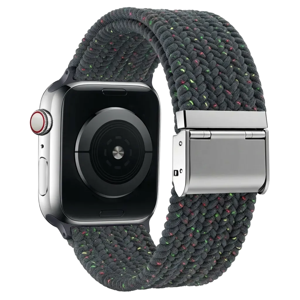 Bracelet tressé Apple Watch (bleu-gris mélanger)