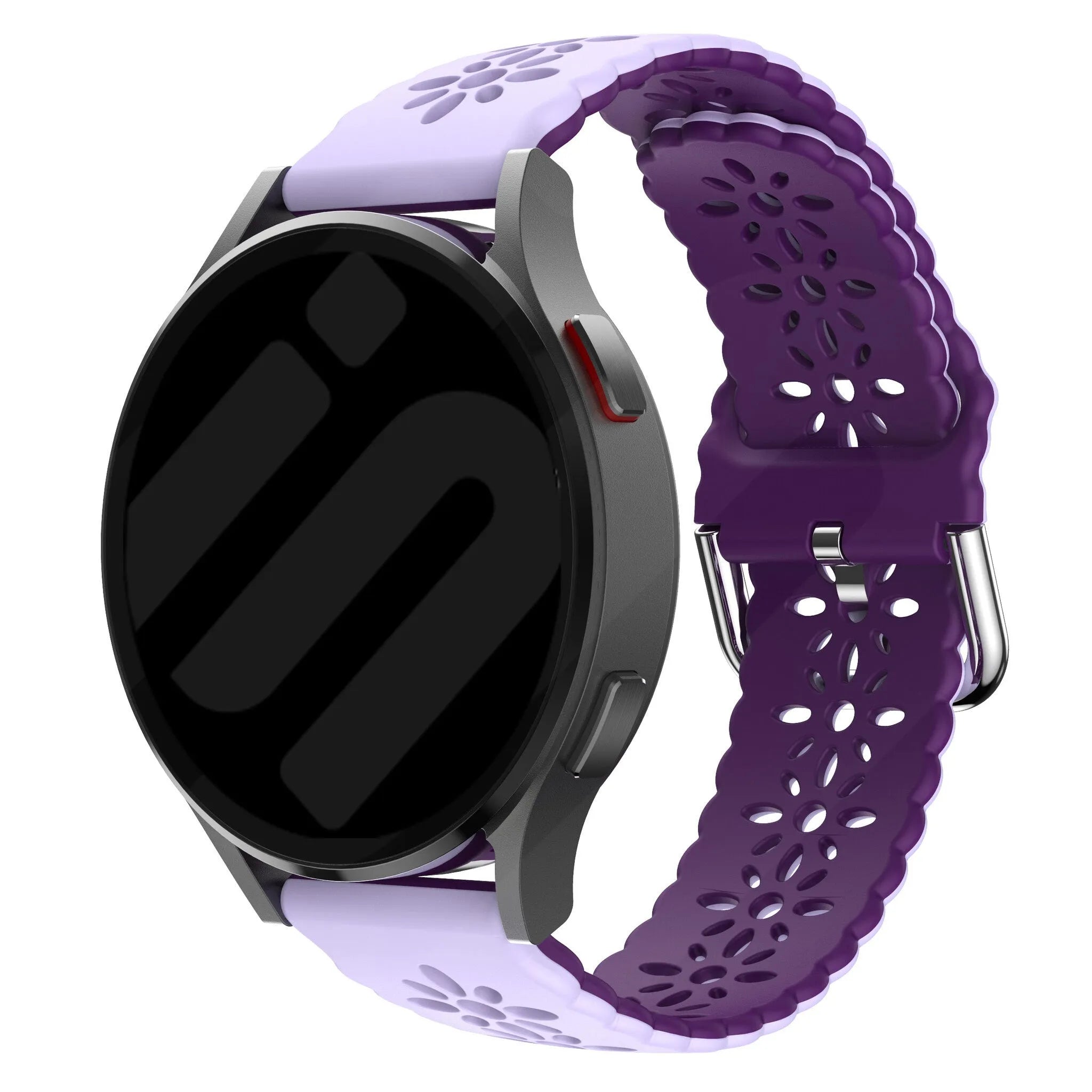 Coros Pace 2 Patterned Silicone Strap (Lilac/Purple)