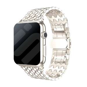 Bracelet acier dragon Apple Watch (lumière stellaire)