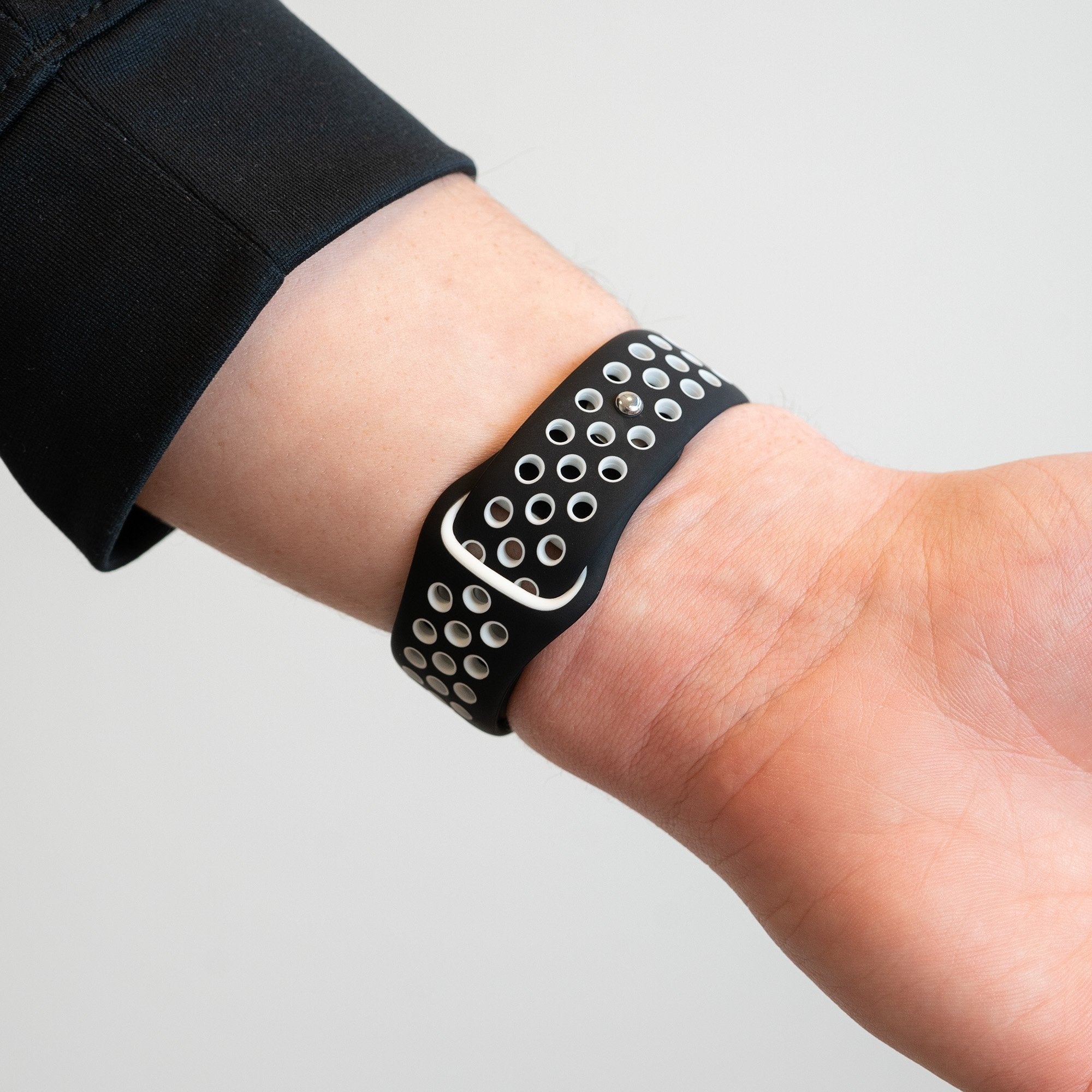 Bandz Bracelet sport 'Deluxe' Coros Apex 42mm (noir/blanc)