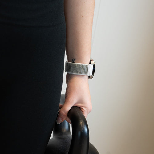 Bandz Garmin Forerunner 245 Nylon Loop Strap (Grey)