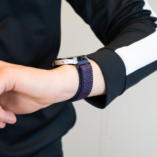 Bandz Bracelet nylon à boucle Pebble Round 2 - 20mm (indigo)