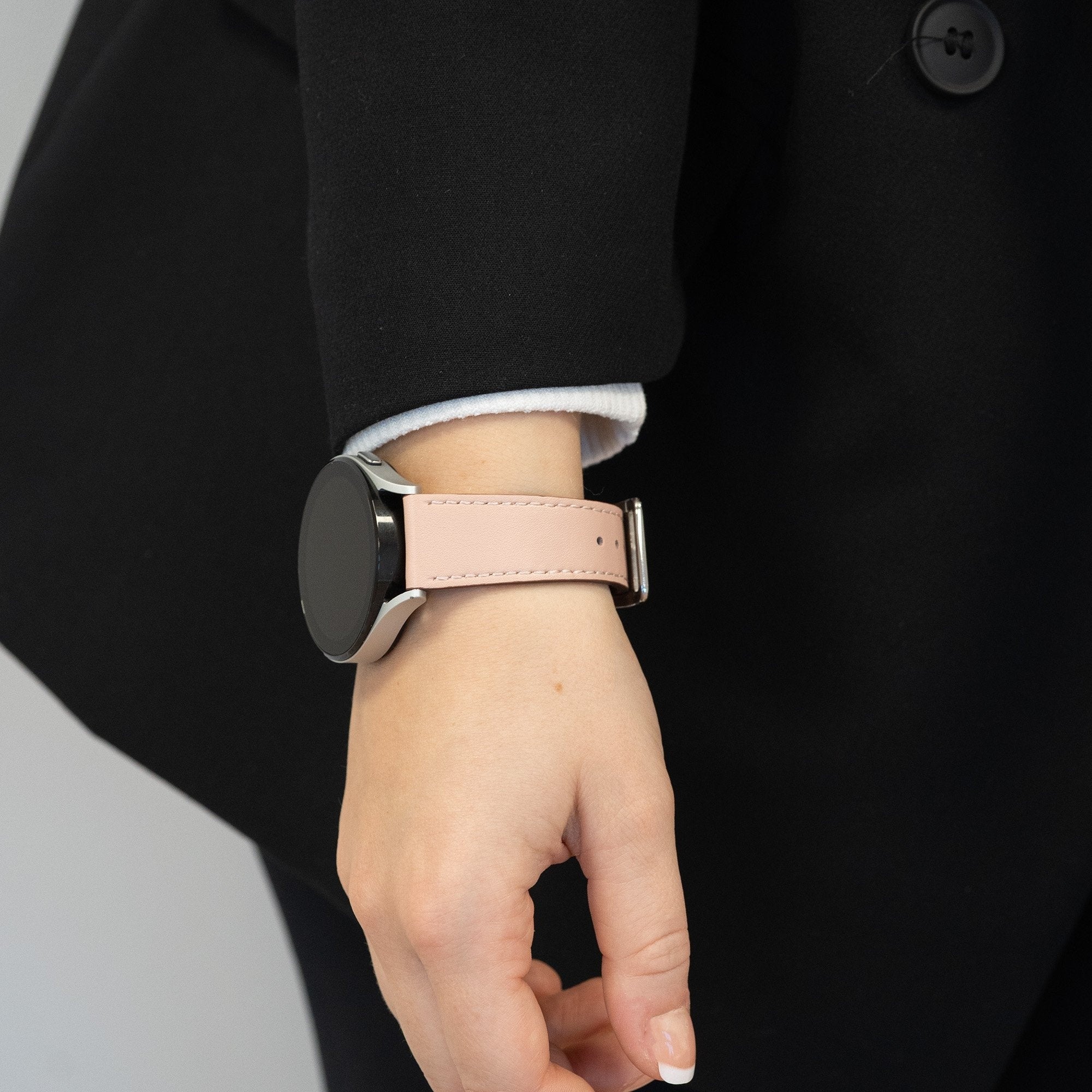 Bandz Bracelet cuir 'Deluxe' Coros Apex 42mm (rose)