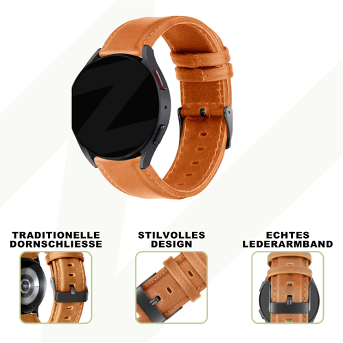 Bandz Bracelet cuir 'Classic' Coros Apex 2 (marron)