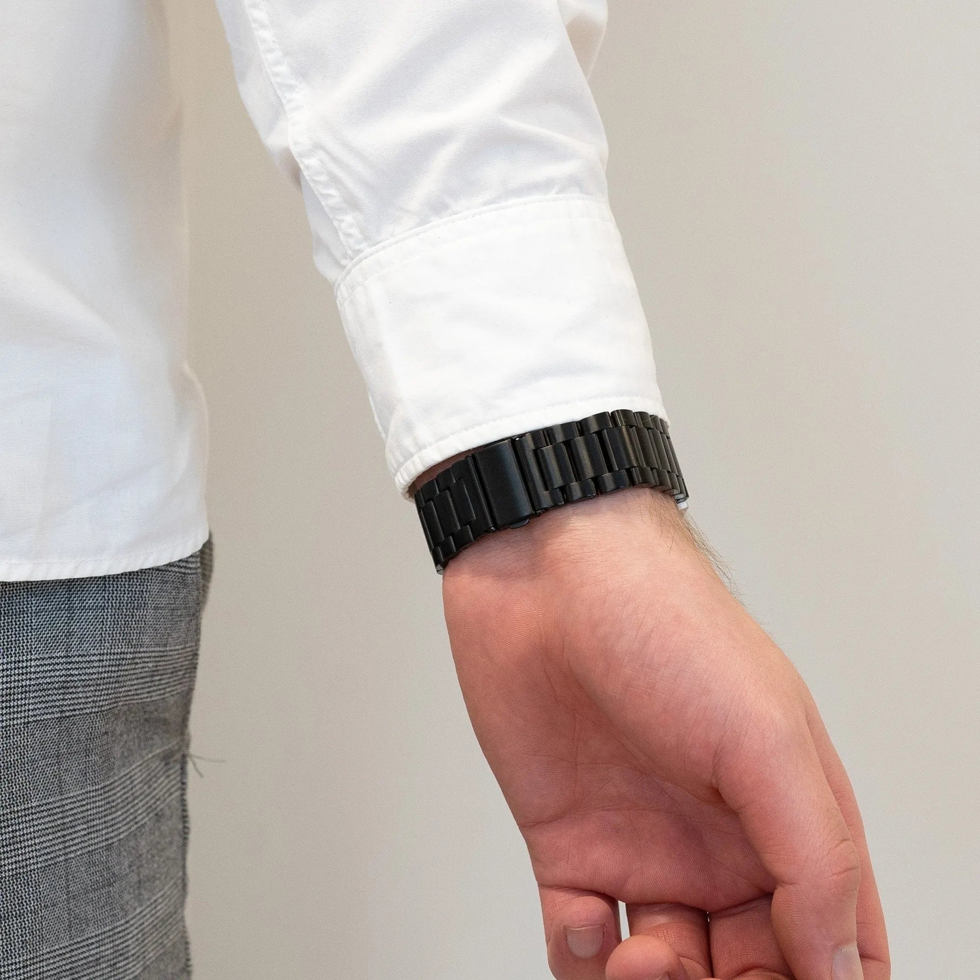 Bandz Bracelet acier 'Classic' Oppo Watch X2 (noir)