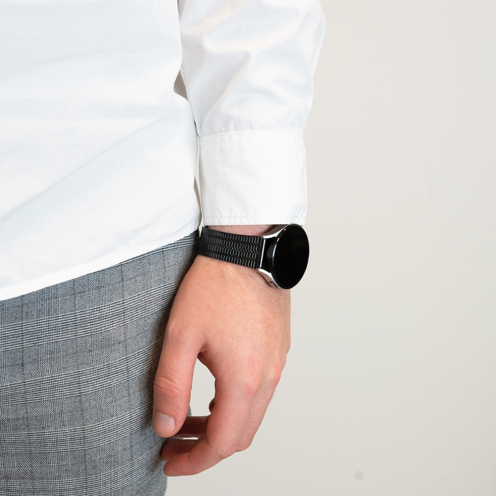 Bandz Bracelet acier réglable Coros Apex 46mm (noir)