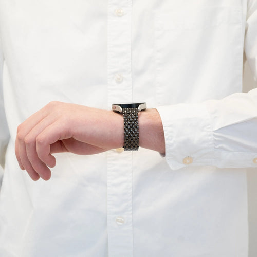 Bandz Bracelet acier 'Dragon' Oppo Watch X2 (noir)