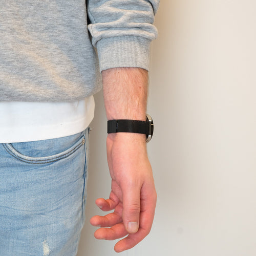 Bandz Realme Watch 3 (Pro) Milanese Loop Strap (Black)