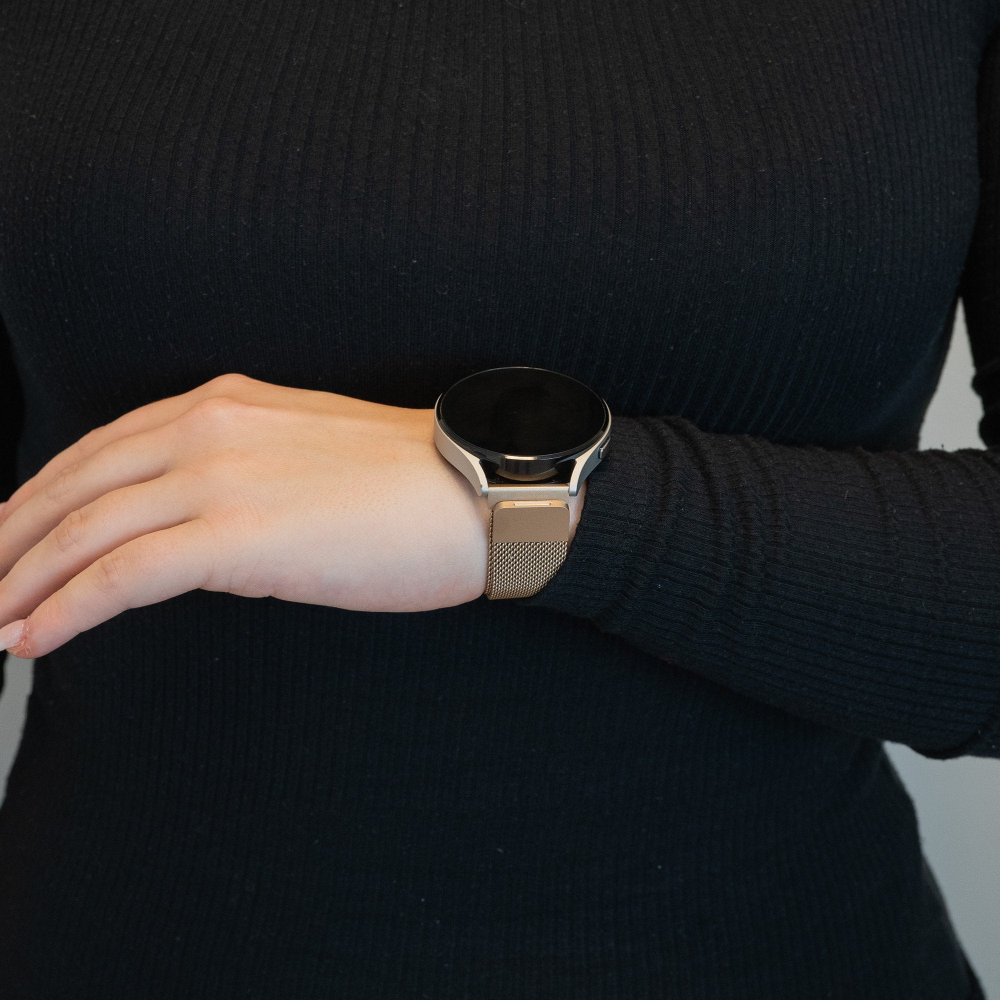 Bandz Bracelet milanais Loop Garmin Vivomove 3 (champán or)