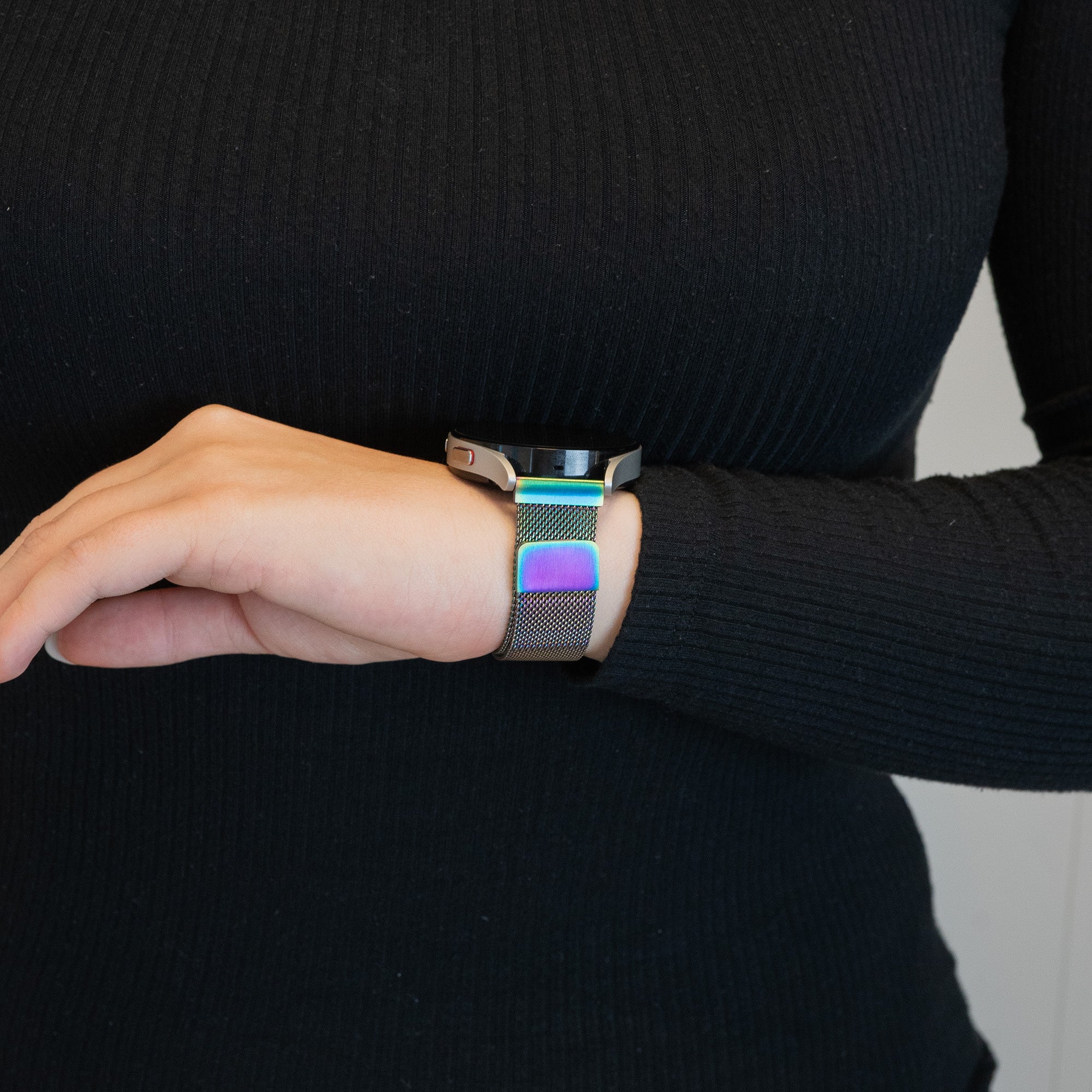 Bandz Garmin Approach S40 Milanese Loop Strap (Rainbow)