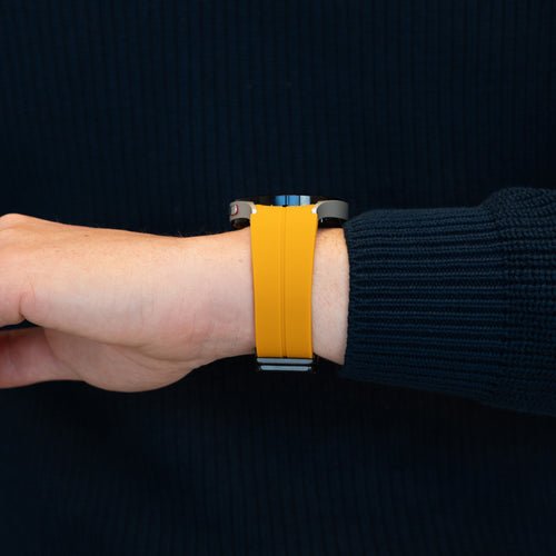 Bandz Bracelet silicone avec D-Buckle Samsung Galaxy Watch 5 Pro (jaune)