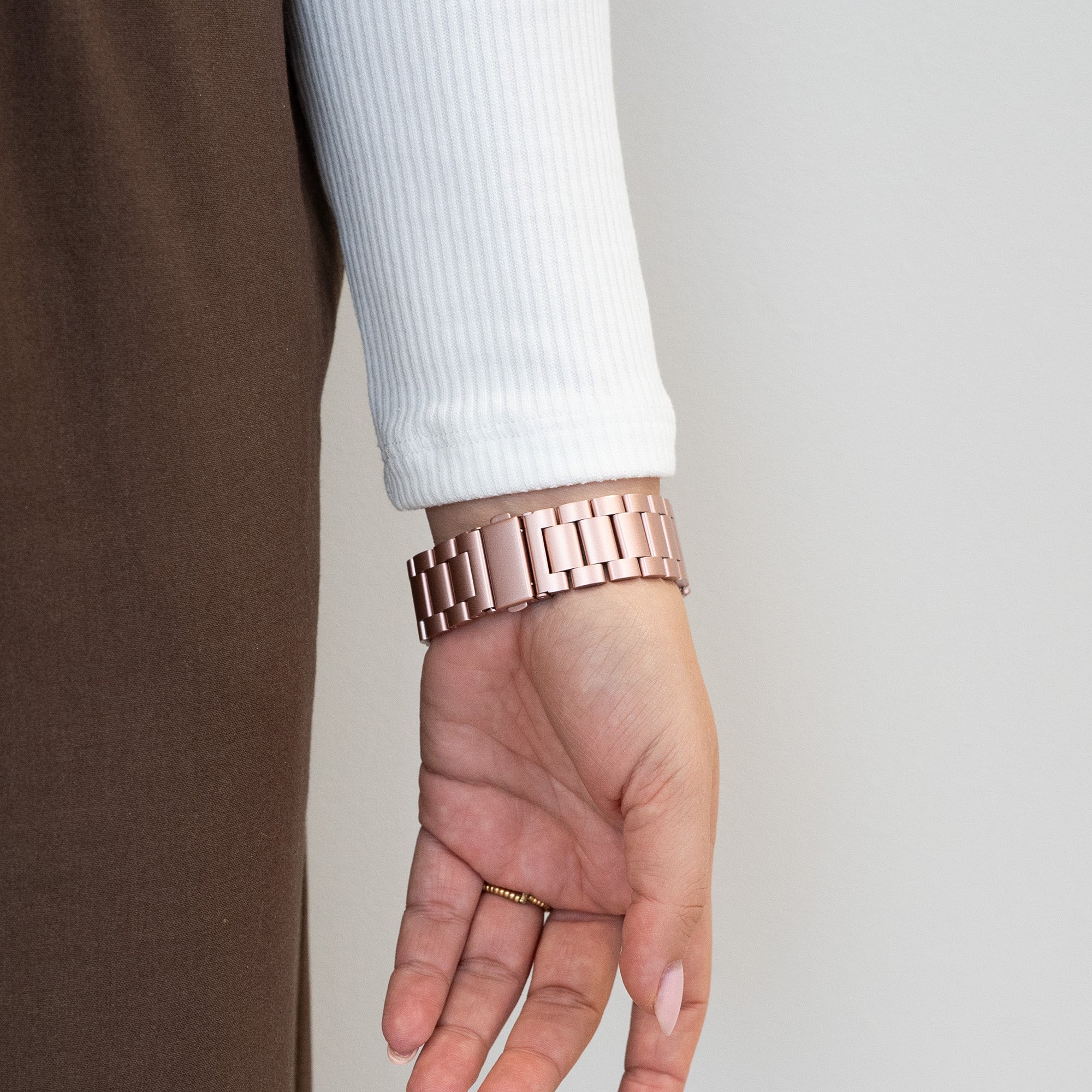 Bandz Bracelet acier "Classic" Samsung Galaxy Watch 4 Classic 46mm (rose)