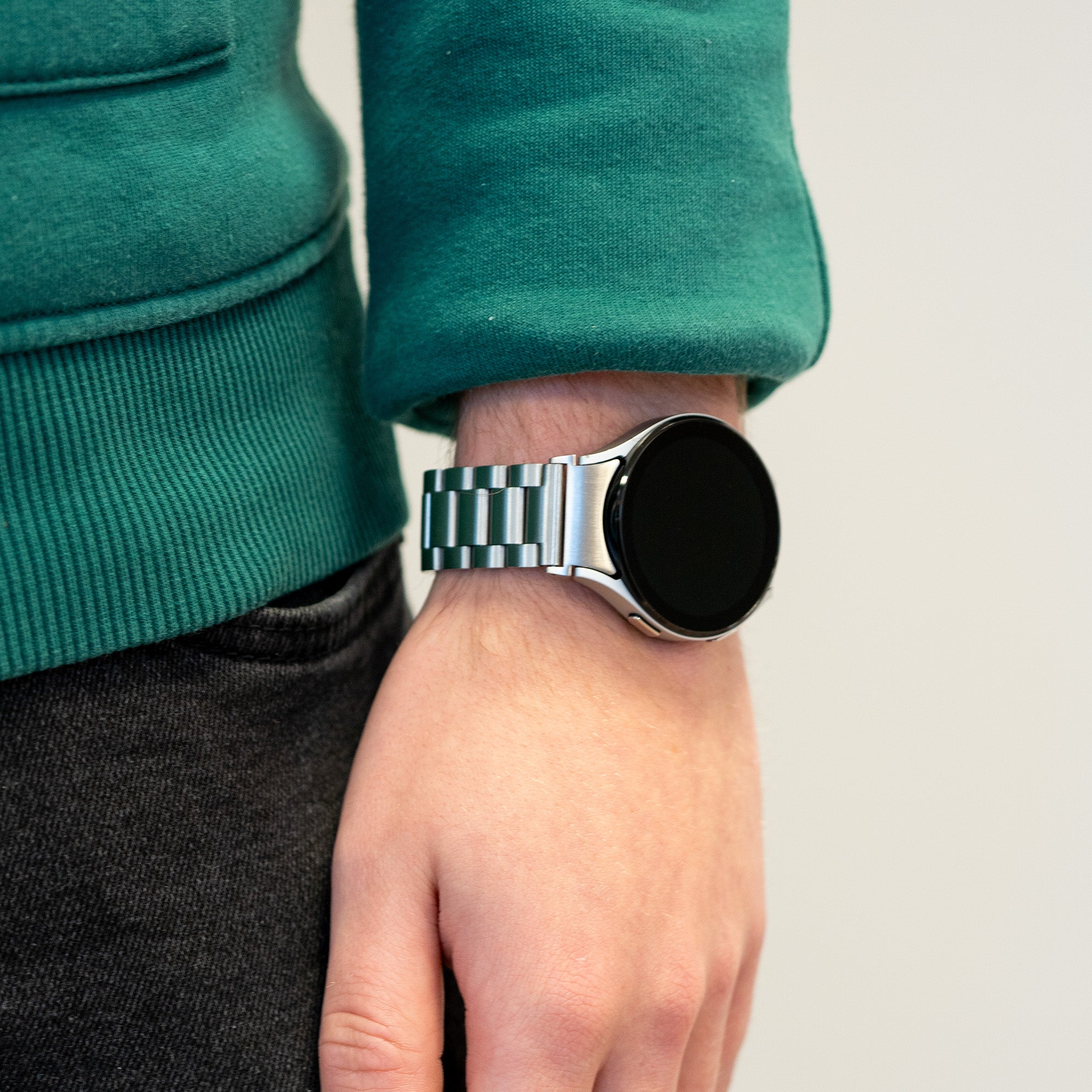 Bandz Bracelet acier "Classic" Samsung Galaxy Watch 6 Classic - 47mm (argent)