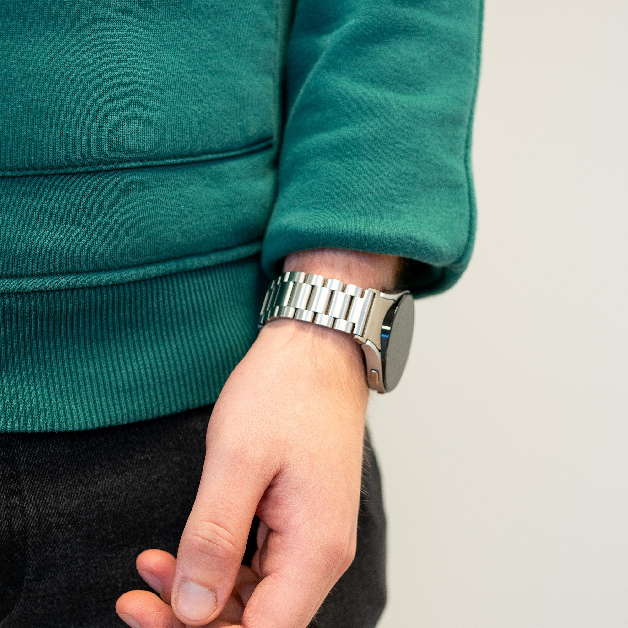 Bandz Bracelet acier "Classic" Samsung Galaxy Watch 4 Classic 42mm (argent)