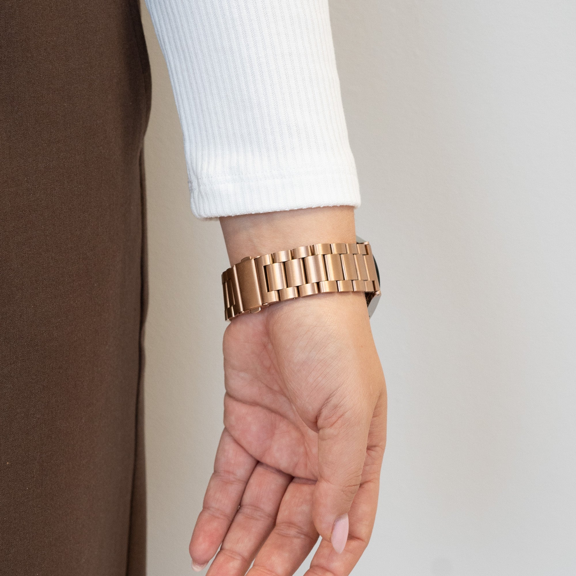 Bandz Bracelet acier "Classic" Samsung Galaxy Watch 5 Pro (or rose)