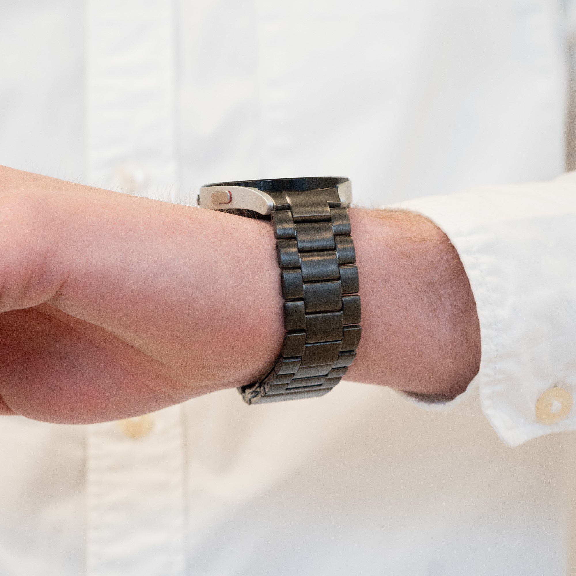 Bandz Bracelet à maillons titane Samsung Galaxy Watch 4 40mm (graphite)