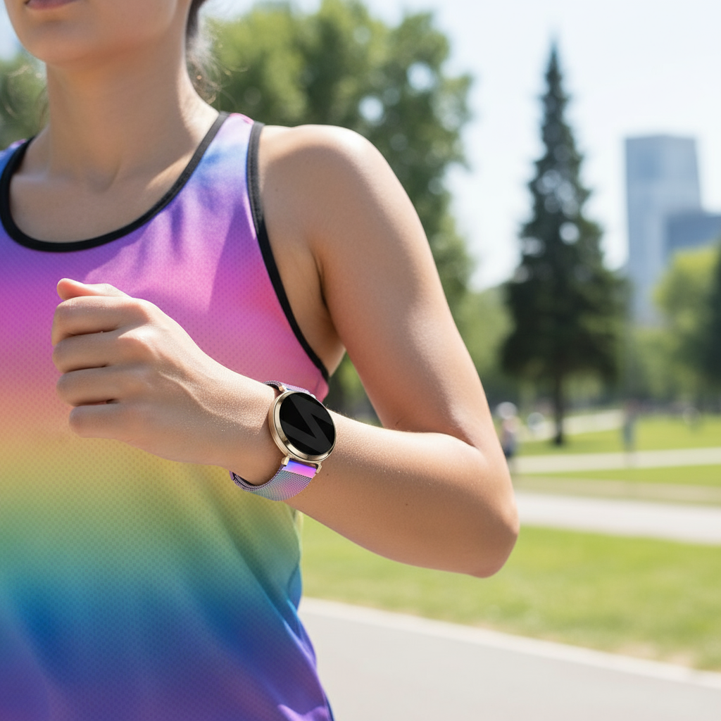 Bandz Garmin Lily 2 Milanese Loop Strap (Pearlescent)