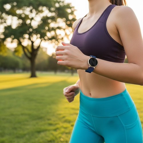 Bandz Bracelet nylon tissé Pebble Round 2 - 14mm (bleu)