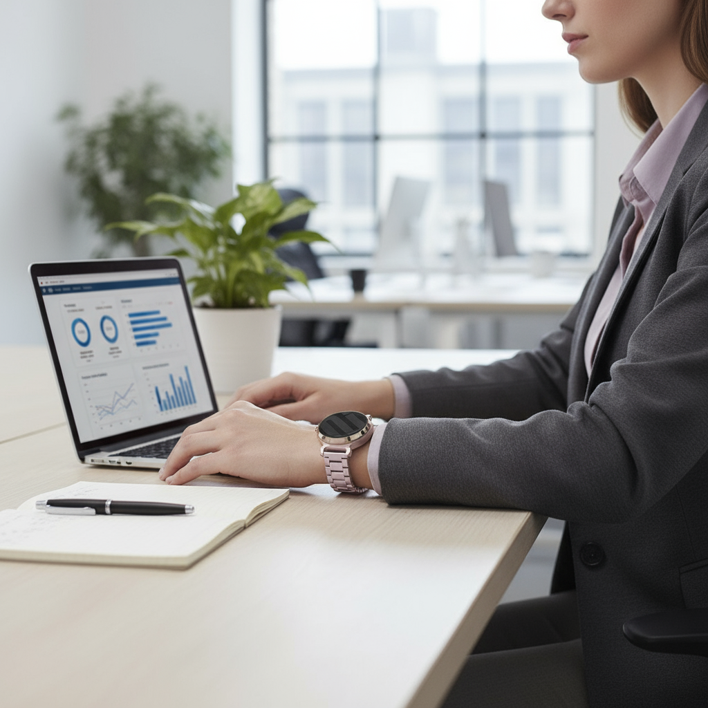 Bracelet acier Garmin Lily 2 (rose)