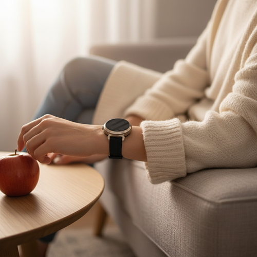 Bracelet silicone Pebble Round 2 - 14mm (noir)