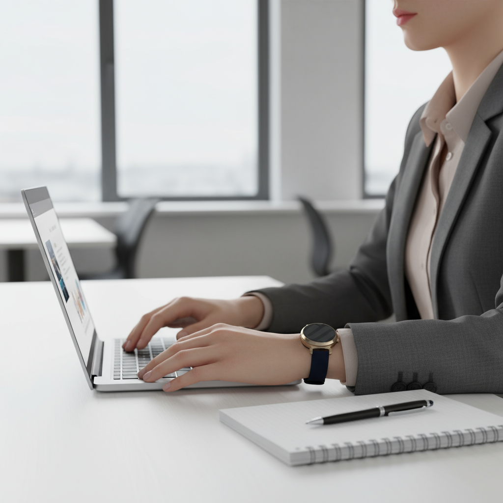 Bracelet silicone luxe Garmin Lily 2 (bleu foncé)