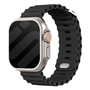 Bracelet Ocean Apple Watch avec fermeture à pression (noir)