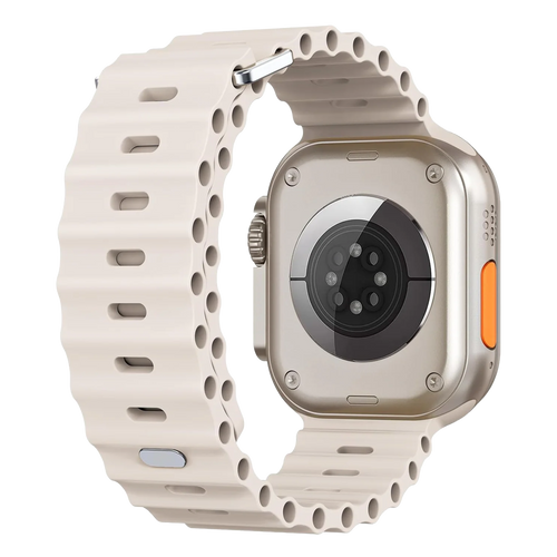 Bracelet Ocean avec fermeture à pression Apple Watch Ultra (lumière stellaire)