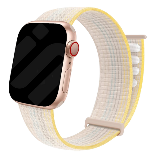 Bracelet Apple Watch nylon (lumière stellaire melange)