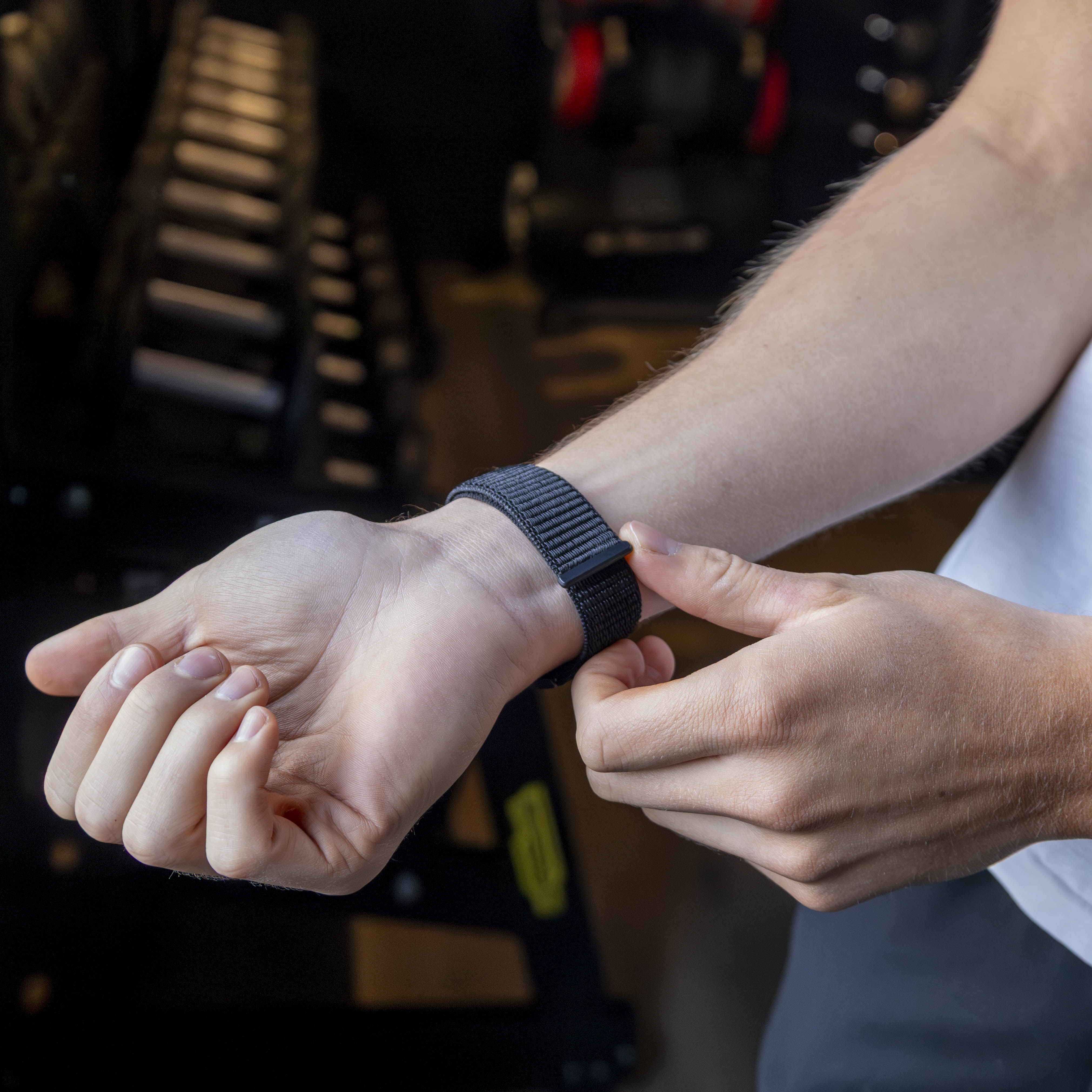 Bandz Bracelet nylon loop Samsung Galaxy Watch Ultra (noir)