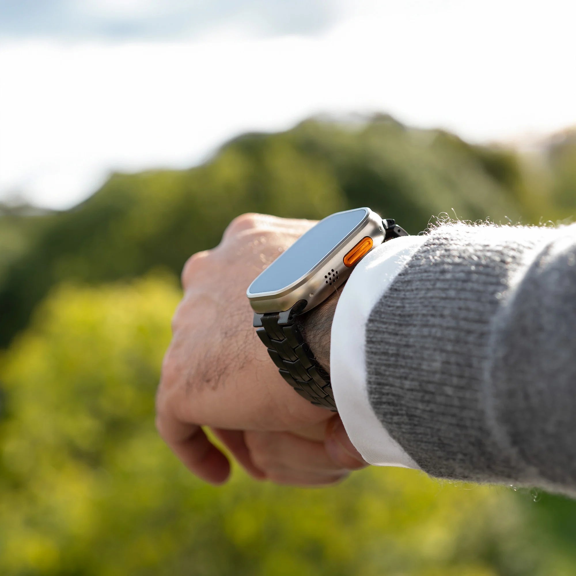 Bandz Bracelet titane 'Supreme' Apple Watch (noir)