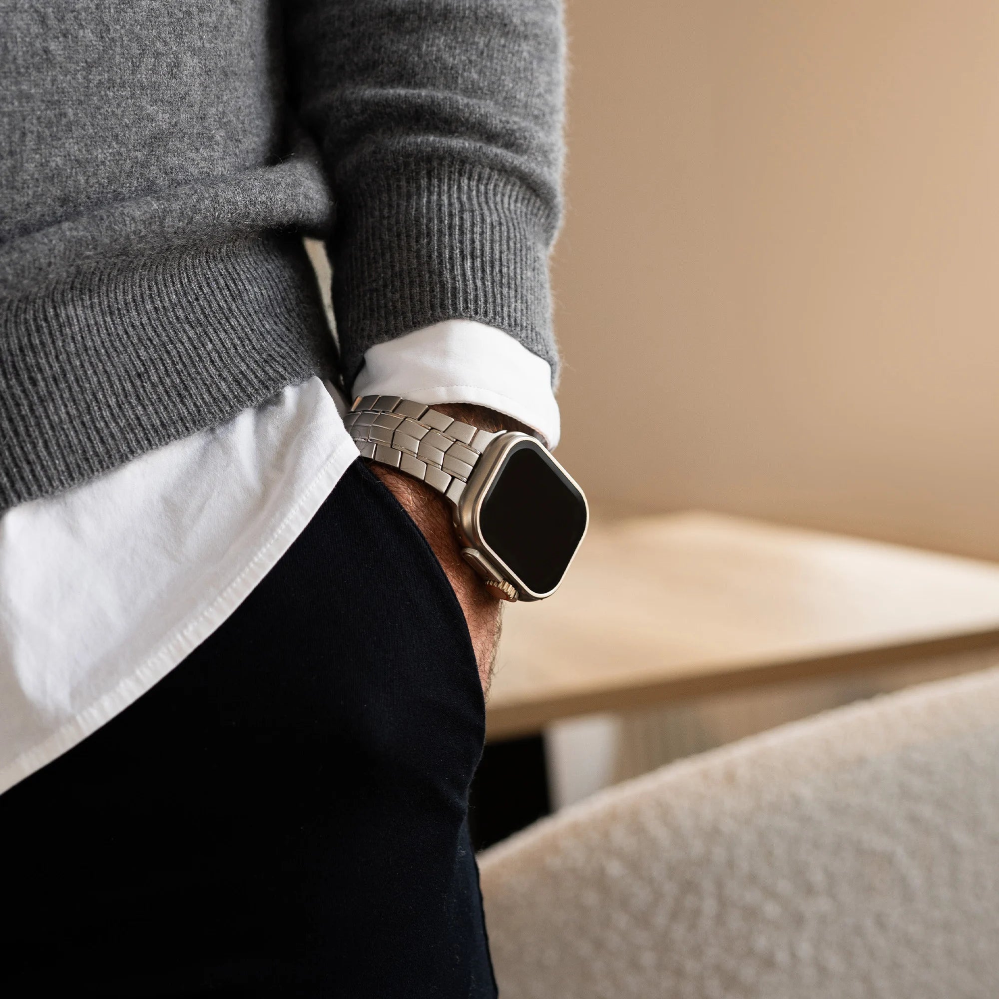 Bandz Apple Watch Titanium Strap 'Supreme' (Titanium)