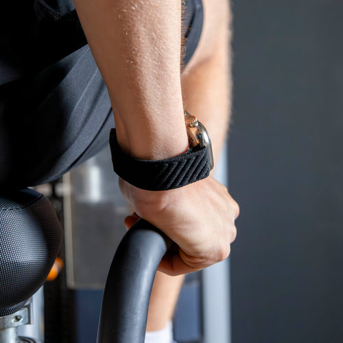 Bandz Bracelet nylon ondulé boucle en P Apple Watch Ultra (noir)