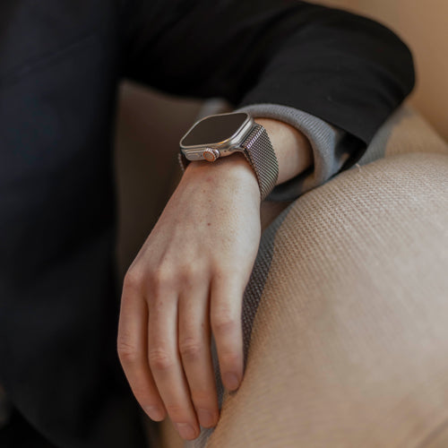 Bandz Bracelet Milanais Loop avec P-buckle Apple Watch (argent)