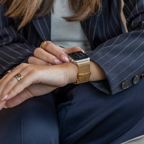 Bandz Bracelet milanais boucle en P Apple Watch Ultra (or)