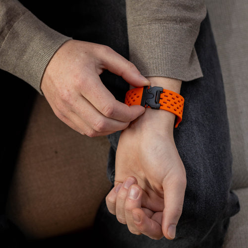 Bracelet silicone air avec P-buckle pour Apple Watch (orange)