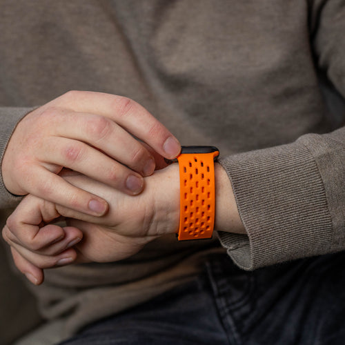 Bracelet silicone air avec P-buckle pour Apple Watch (orange)
