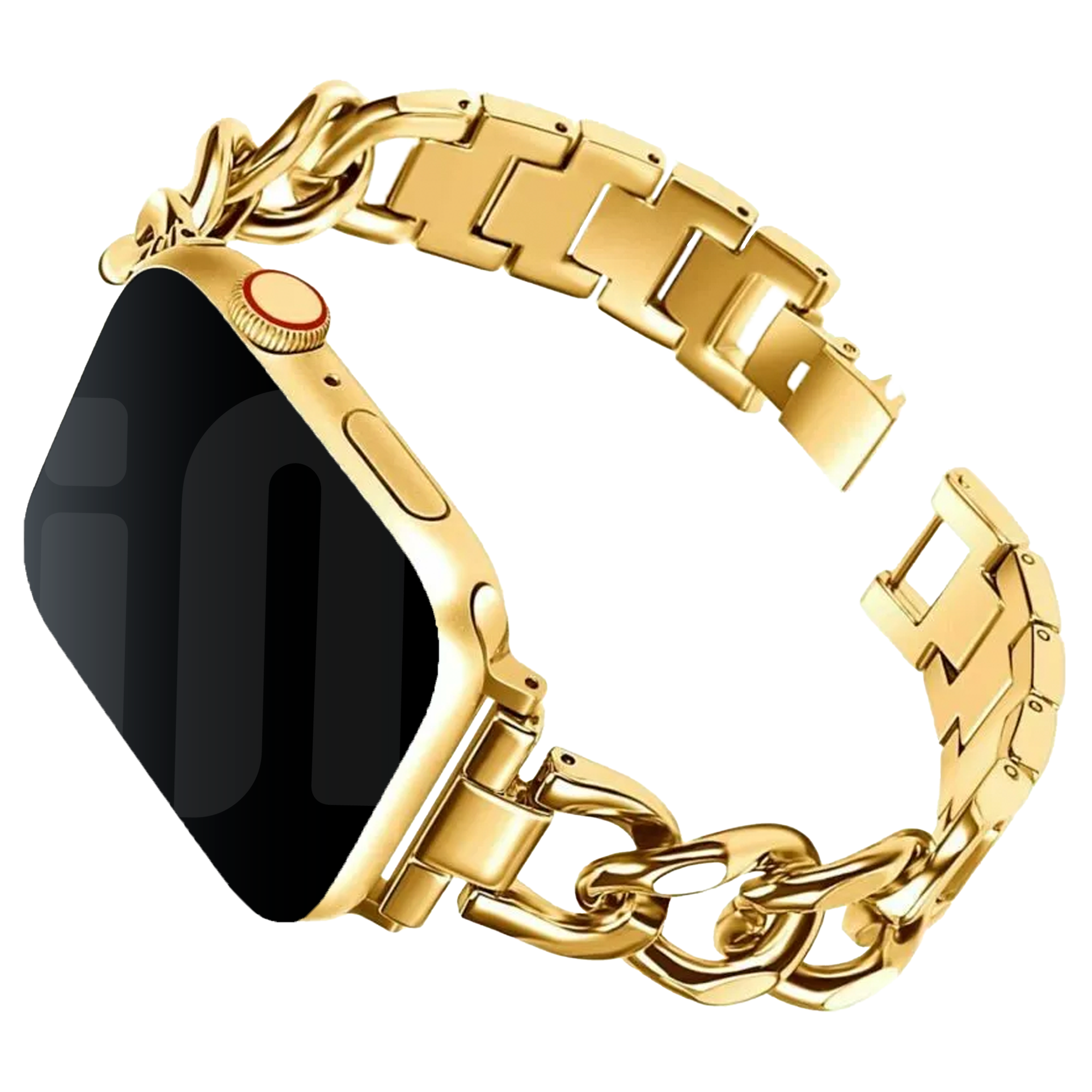 Bracelet chaîne en acier Apple Watch (or)
