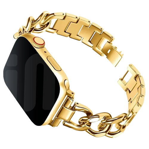 Bracelet chaîne en acier Apple Watch (or)