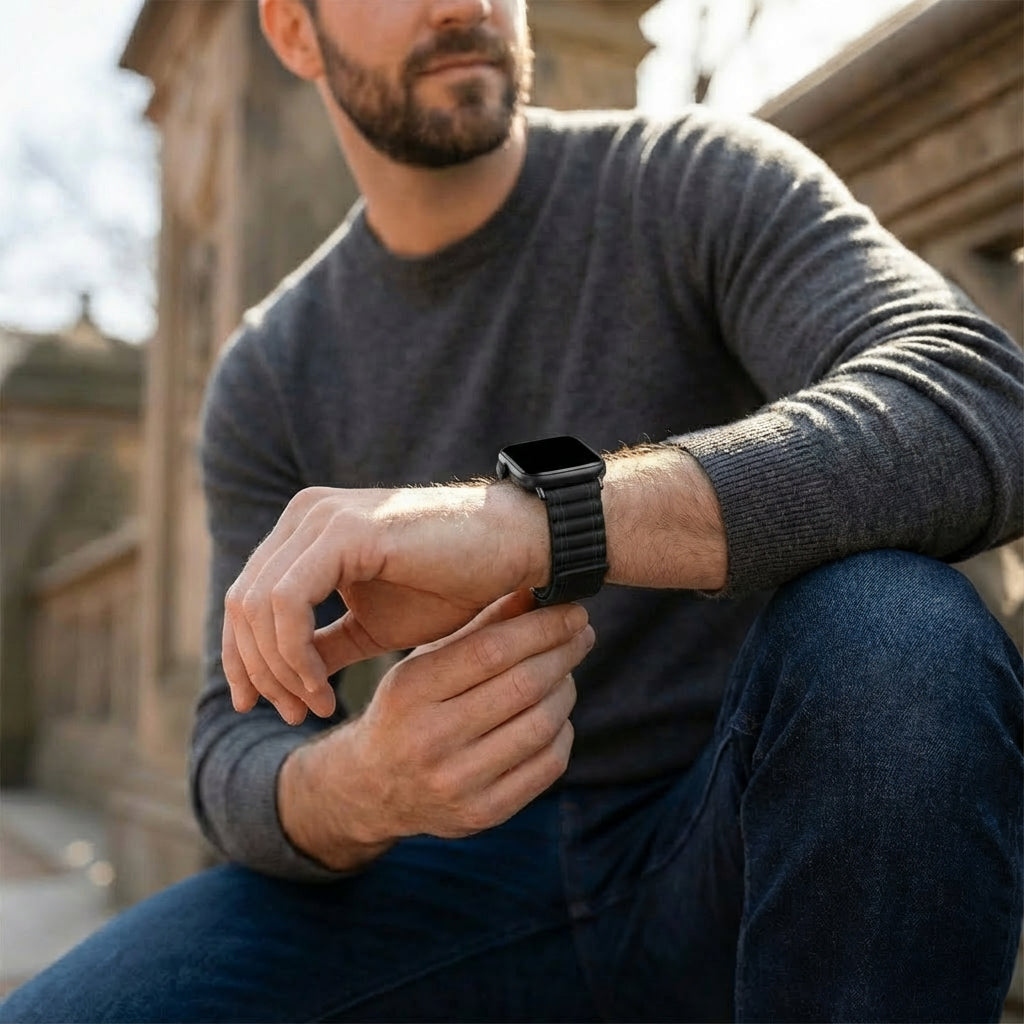 Bracelet nylon Xiaomi Smart Band 8 Pro Wave (noir)