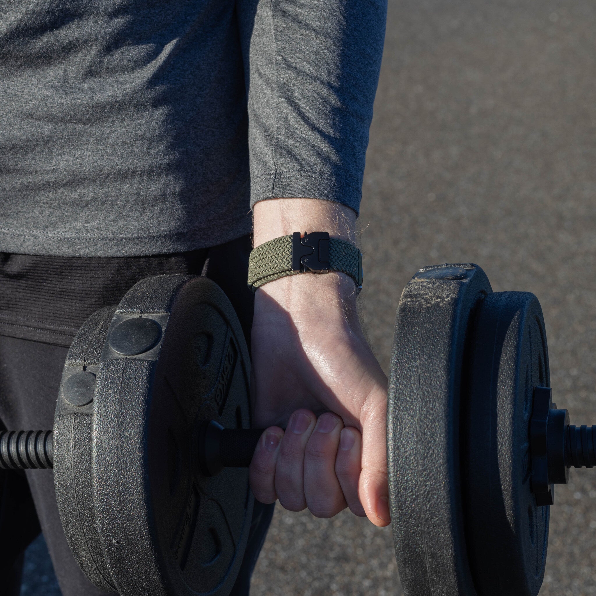 Bracelet tressé avec boucle Amazfit Balance 2 (vert)
