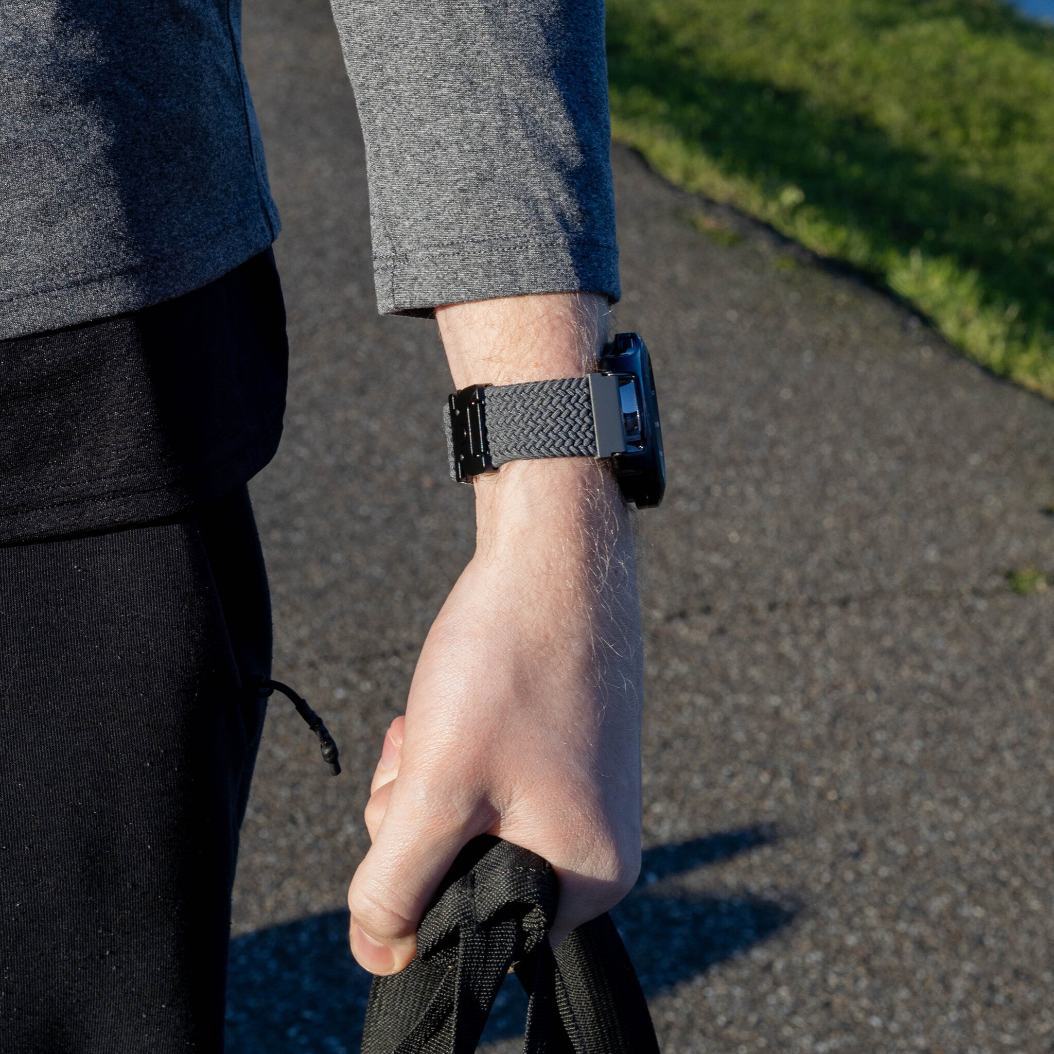 Bracelet tressé avec boucle Huawei Watch GT 6 46mm (gris)