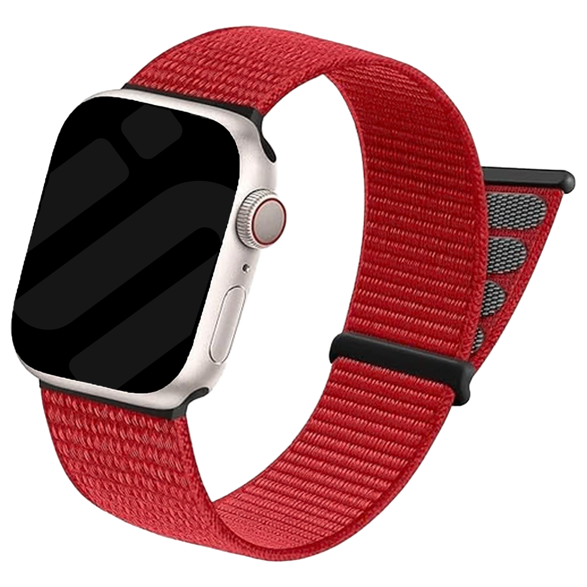 Bracelet nylon loop Apple Watch (rouge)