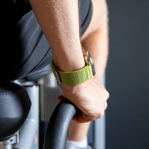 Bracelet nylon ondulé Apple Watch Ultra (vert prairie)