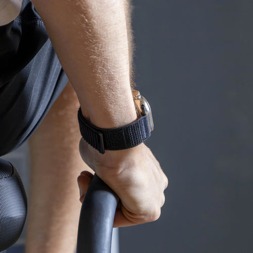 Strap-it Bracelet nylon Wave Apple Watch (noir)