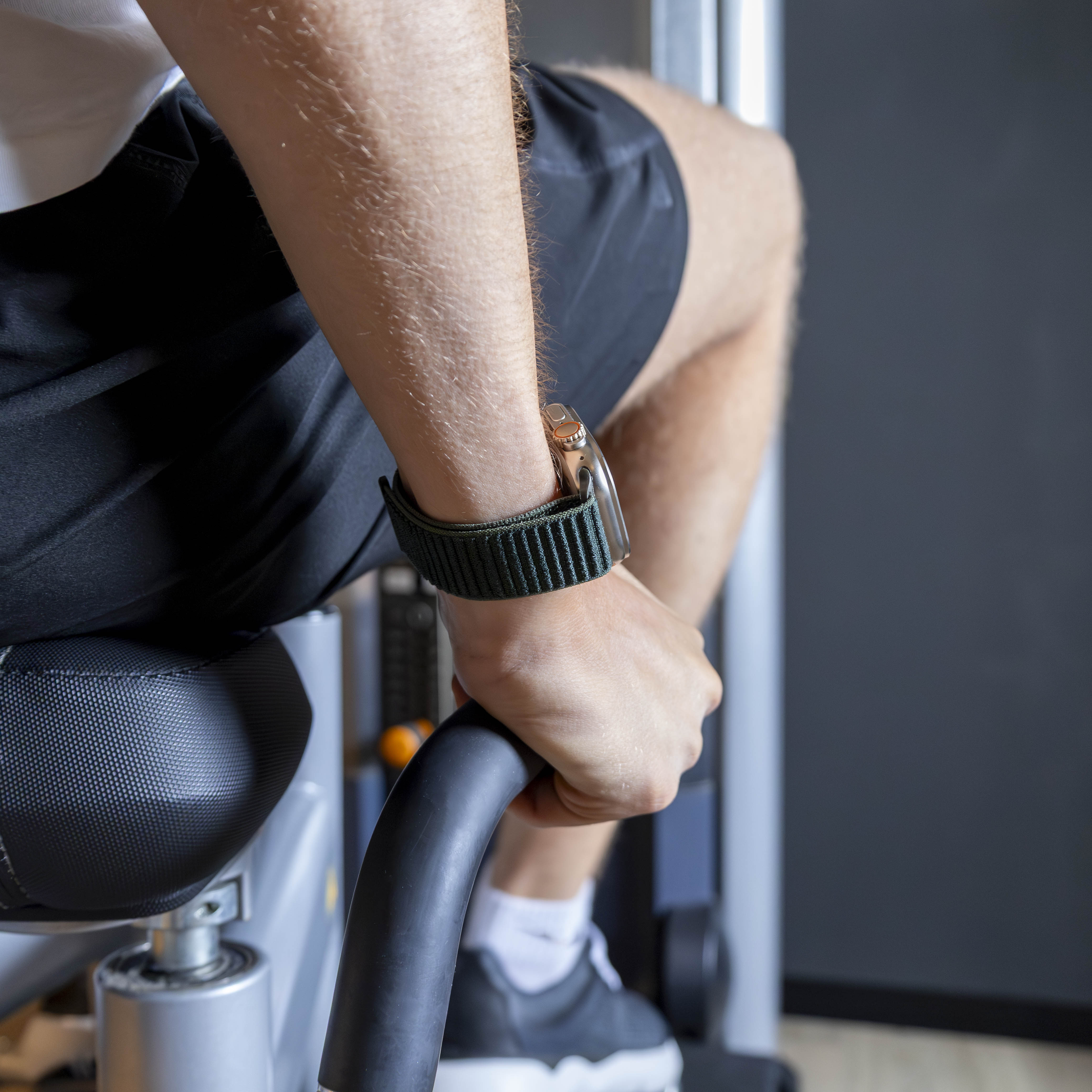 Strap-it Bracelet nylon Wave Apple Watch (vert foncé)