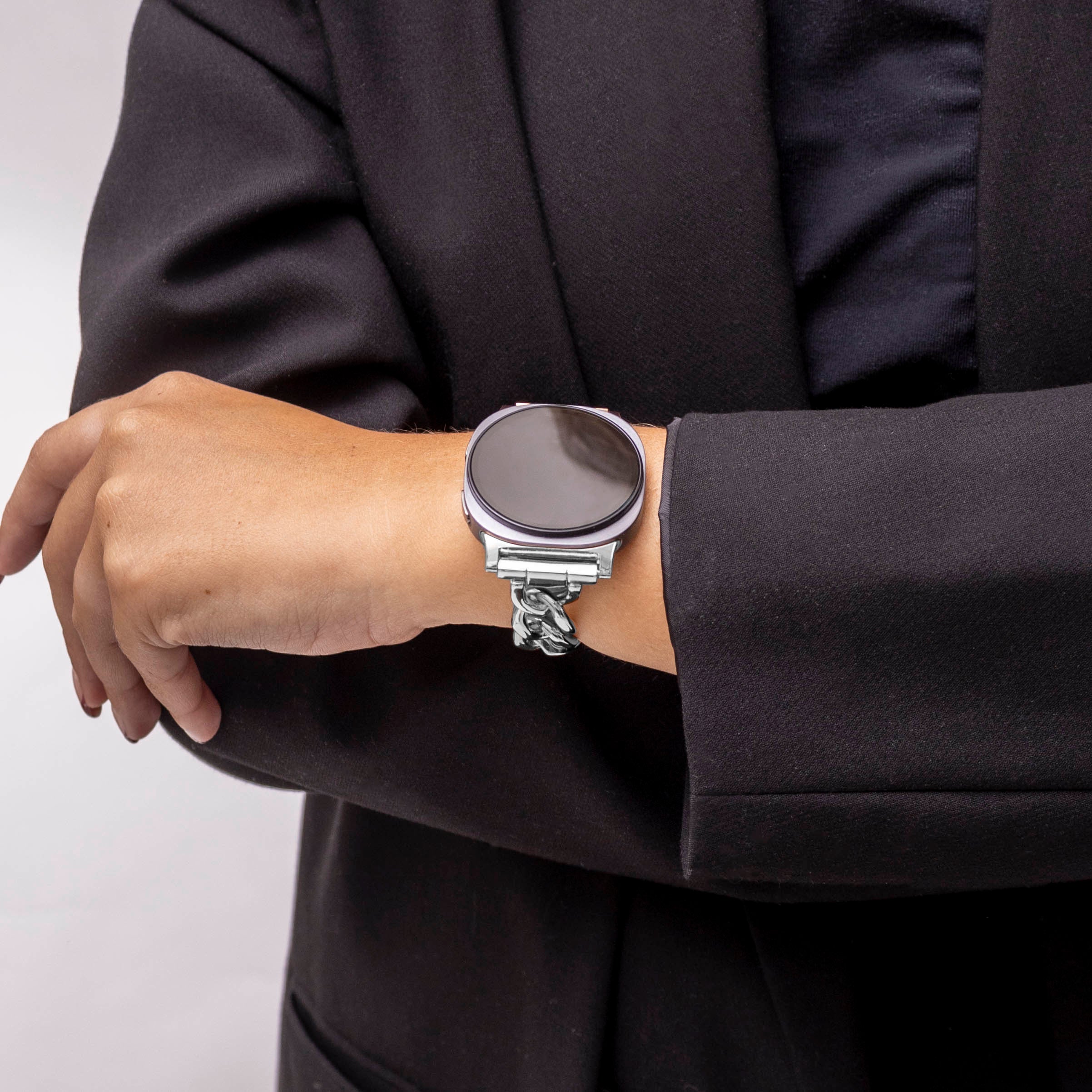 Bracelet acier chaîne Samsung Galaxy Watch 8 - 40mm (argent)