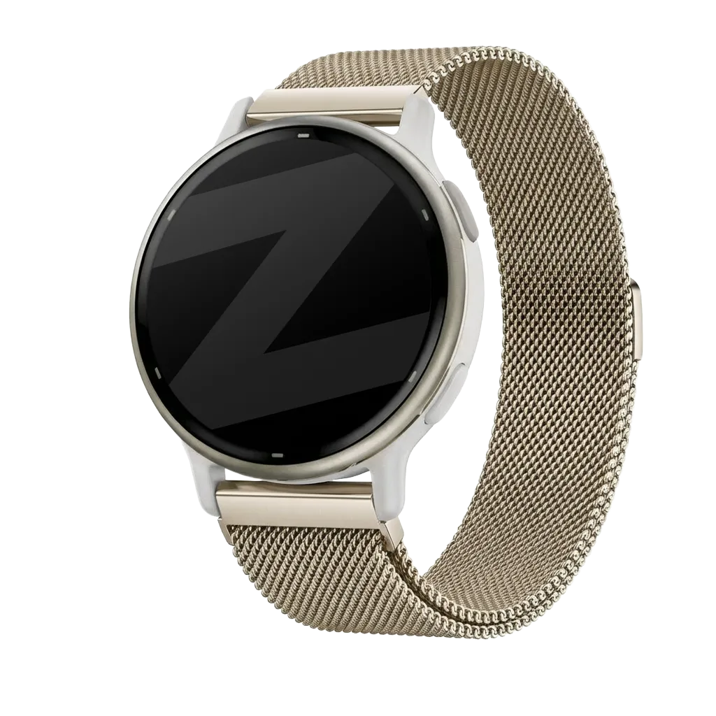 Bandz Bracelet milanais Garmin Vivoactive 5 (or champagne)