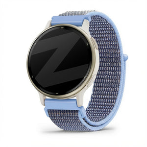 Bandz Bracelet nylon Loop Garmin Vivoactive 5 (bleu azur)