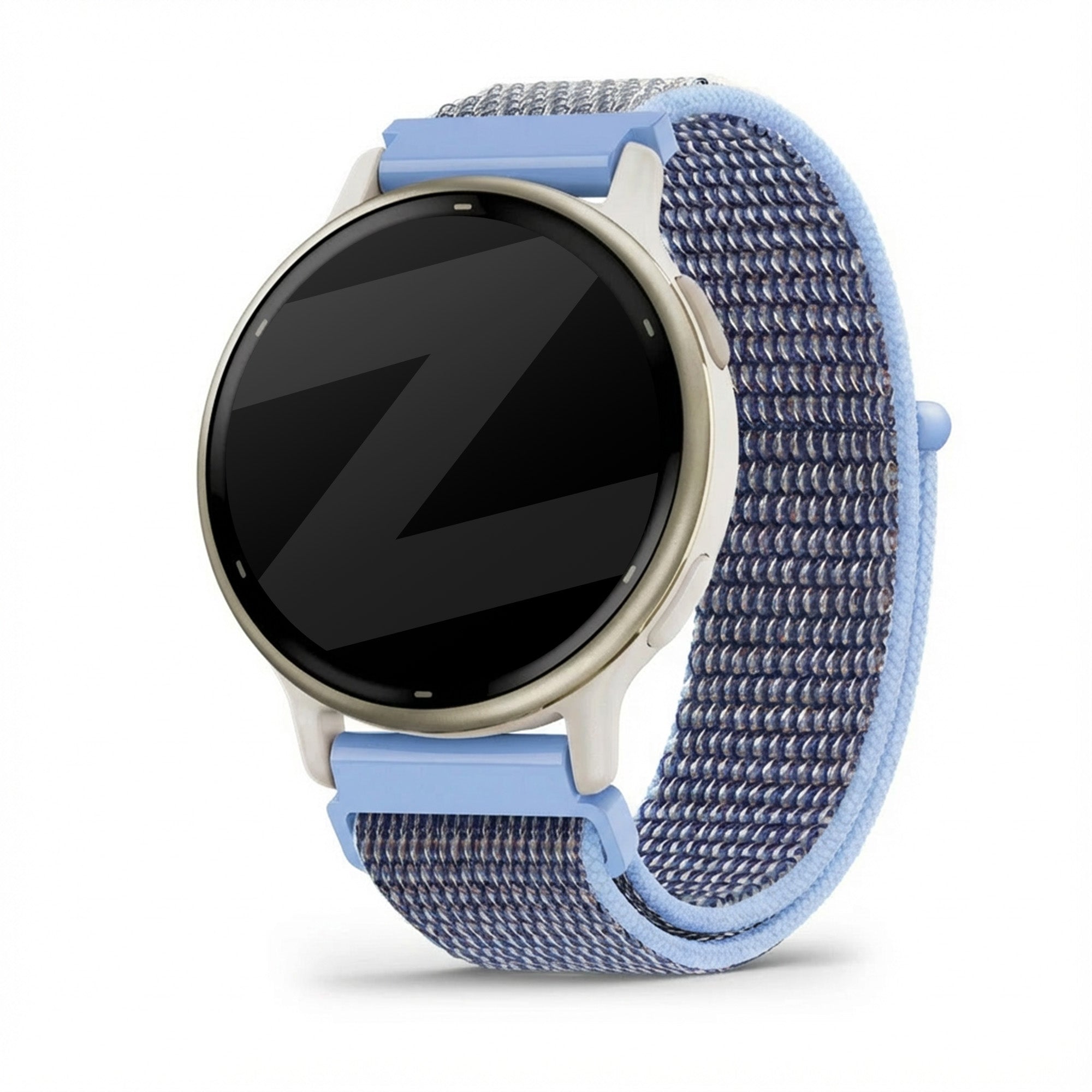 Bandz Garmin Vivoactive 5 Nylon Loop Strap (Azure Blue)
